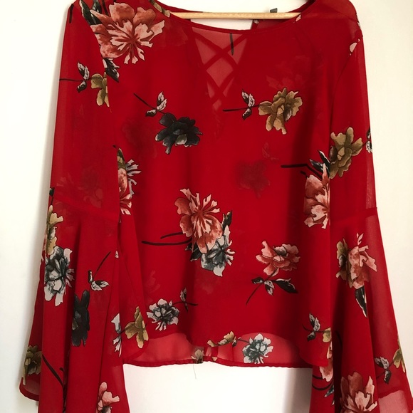 Charlotte Russe Long Sleeve Blouse. Sz xLg - Picture 3 of 8